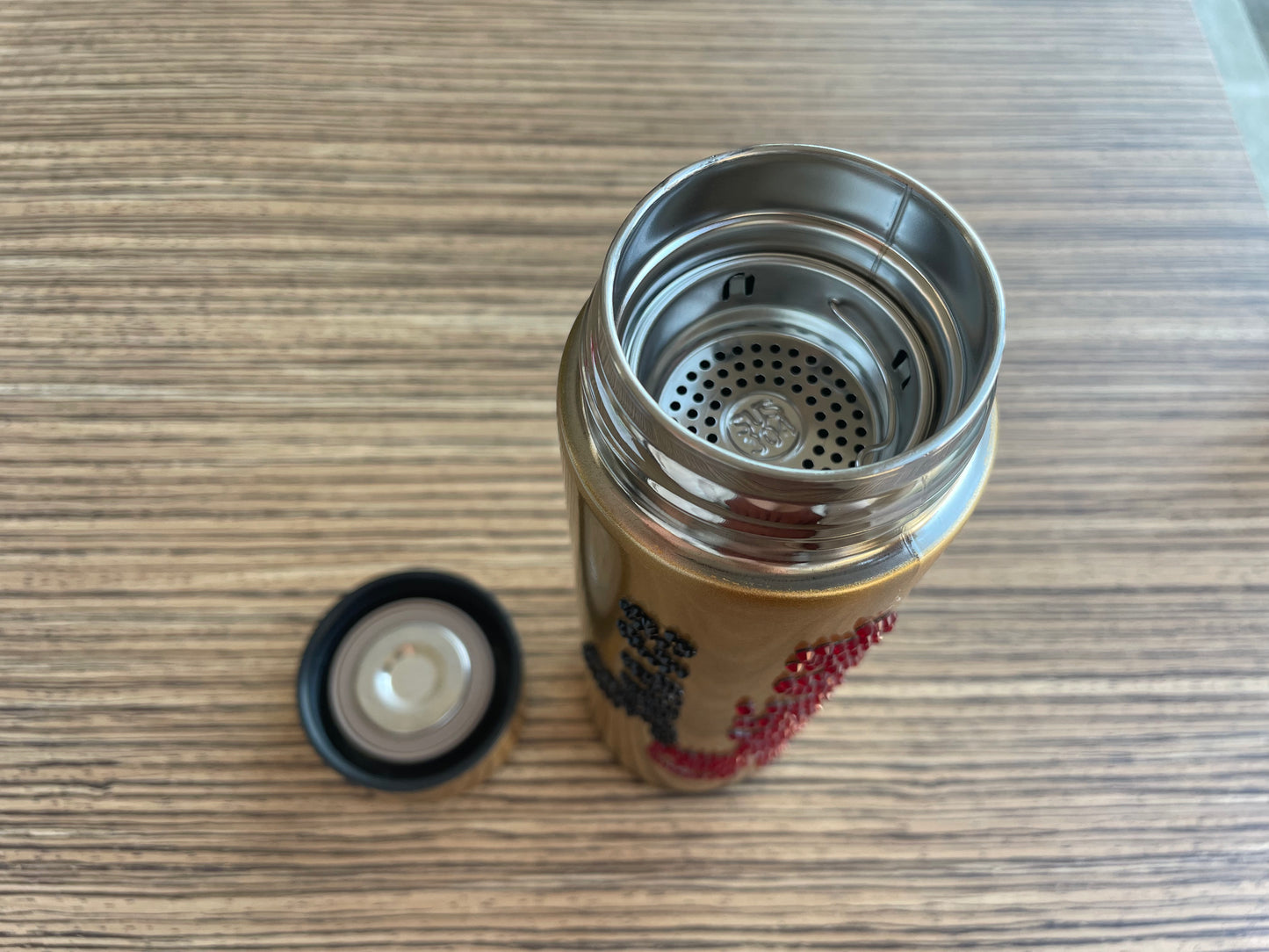 Drinkfles met steentjes