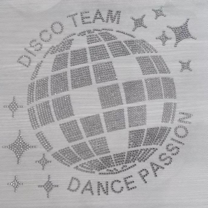 Zipped Hoodie met rhinestones