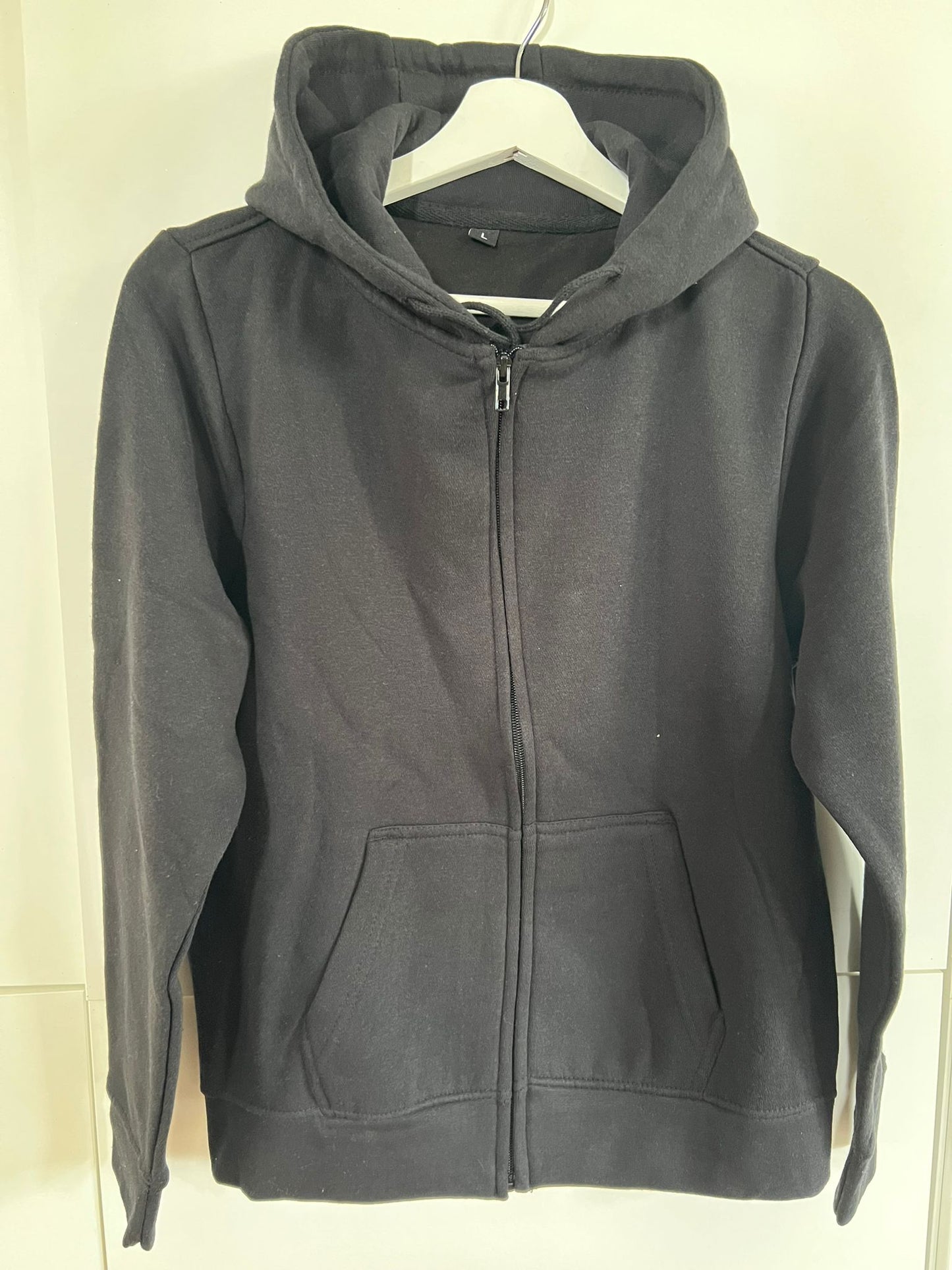 Zipped Hoodie met rhinestones