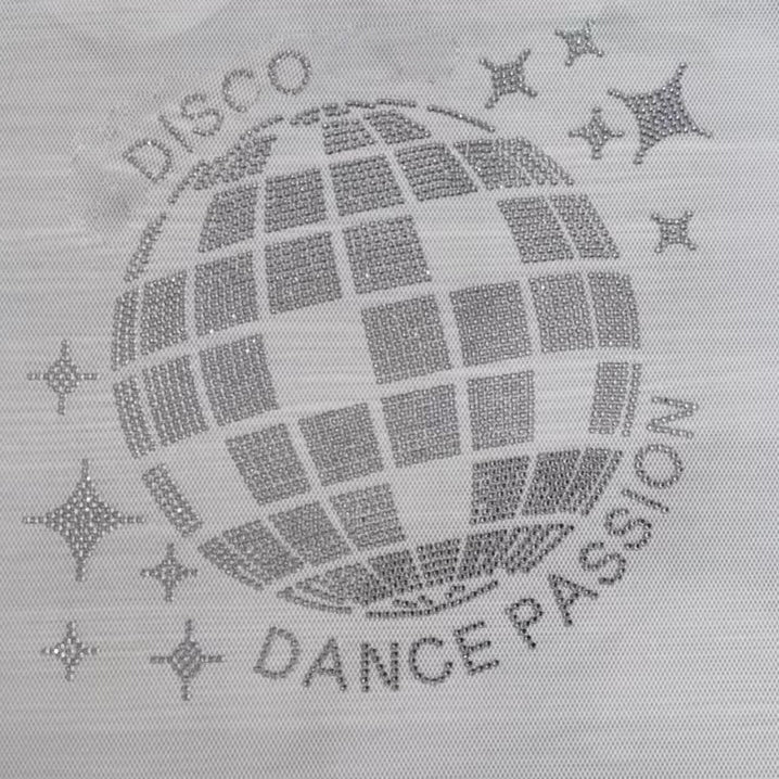 Zipped Hoodie met rhinestones