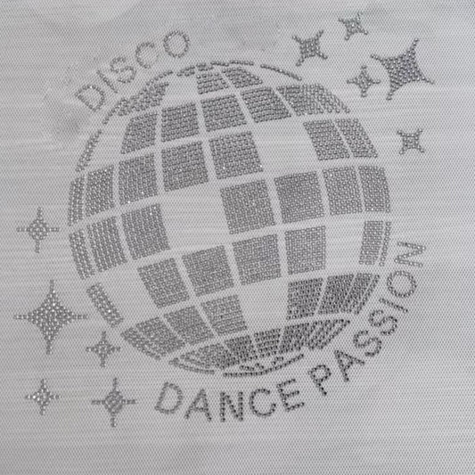 Zipped Hoodie met rhinestones